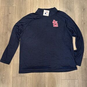 Men’s 3XL St. Louis Cardinals light 1/4 zip top NWT